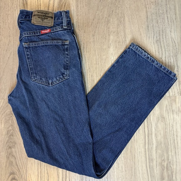 Wrangler Other - Vintage Wrangler Jeans Mens 29x30 Blue Denim Straight Logo Basic Casual 96501MR